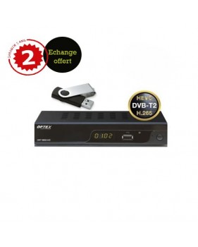 Pack Optex 9832 Tnt Hd Double Tuner + Disque Dur Externe (clés Usb 16g) - Garanti 2 Ans Avec Echange Standard Offert