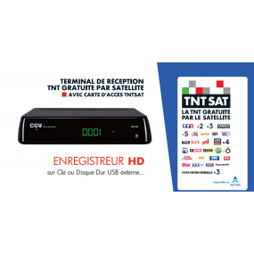 Terminal De Réception Tnt Hd Premio Sat Hd-w7 avec Carte Tntsat 