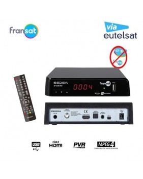 Récepteur satellite HD SEDEA SF 4300 FRANSAT Eutelsat 5° Ouest sans carte