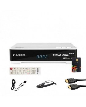 Cahors Récepteur Satellite Hd + Carte Tntsat V6 + Câble Hdmi + Câble 12v + Déport Ir