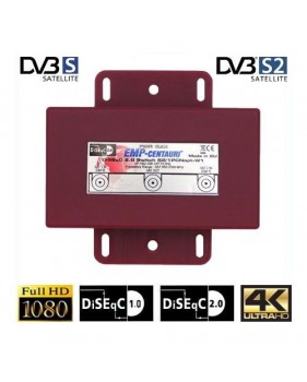 Hdme Commutateur Diseqc 2/1 Option Emp Centauri, 2 Entrées Lnb 1 Sortie Récepteur Hd 3d 4k