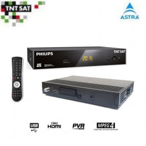 Récepteur Philips Dsr 3231t S.C, Démodulateur Satellite Hd Tntsat
