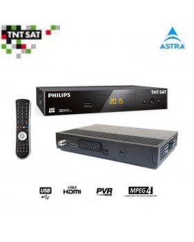 Récepteur Philips Dsr 3231t S.C, Démodulateur Satellite Hd Tntsat