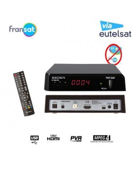 Sedea Récepteur Satellite Fransat – Sf 5300 Hd (eutelsat 5° Ouest) (vendu Sans Carte)