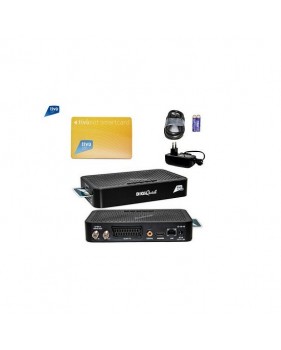 Digiquest Classic Q20 Récepteur Tivusat Hd + Carte Tivusat Activée Chaînes Italiennes