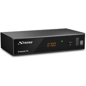 Strong Srt8541 Décodeur Tnt Full Hd, Tuner Dvb-t/dvb-t2, Hevc/h265, Hdmi, Péritel, Enregistrement Usb, Dolby Digital Plus, Noir