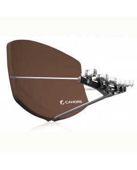 Antenne bigsat marron 4 supports lnb Cahors 0140957