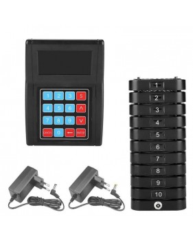 Système d'appel sans fil SU669S, clavier de restaurant, WaClaFor, bar église pépinière 20/30 canaux, 73, 10 Récepteurs Bipeur cl