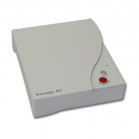 Transmetteur téléphonique Vocalys AS - 4 numéros - transmission digitale et vocale - bouton urgence - bouton dialogue - télécomm