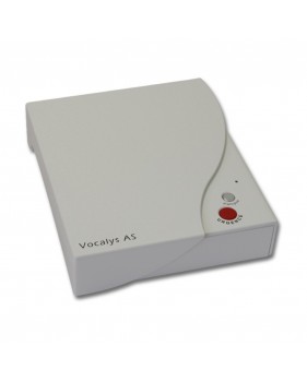 Transmetteur téléphonique Vocalys AS - 4 numéros - transmission digitale et vocale - bouton urgence - bouton dialogue - télécomm