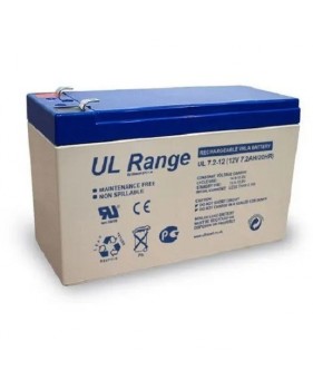 Batterie Plomb Étanche - Ultracell Ul7.2-12 - 12v 7.2ah