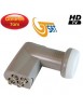 LNB QUAD 0.1 dB Premium RELOOK / GTSAT - Compatible TVHD - 7ans de garantie