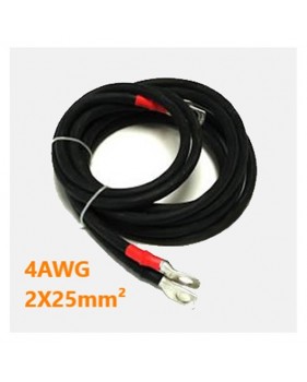 Câble raccordement batterie-convertisseur 4AWG 2x25mm2