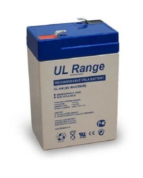 Batterie Plomb Etanche - Ultracell Np4-6 / Ul4-6 - 6v 4ah