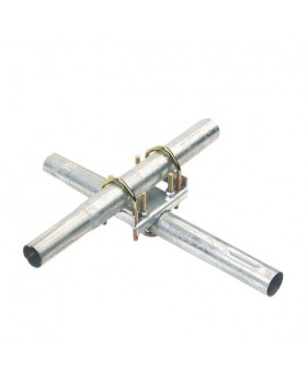 Fixation universelle 1286 pour 2 tubes parallèles - 90 degrés ouest 25 à 50 mm