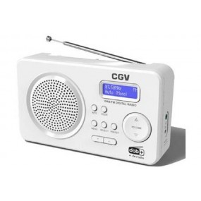 Radio Numérique Fm Et Dab+ Portable Cgv Dr5+ (blanc)