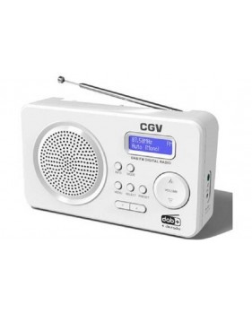 Radio Numérique Fm Et Dab+ Portable Cgv Dr5+ (blanc)