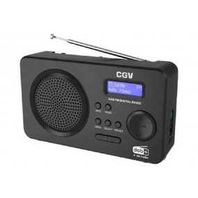 Radio Numérique Fm Et Dab+ Portable Cgv Dr5+ (noir)