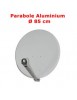 Parabole en aluminium 85 cm ( 91 x 83 ) - Gris Clair